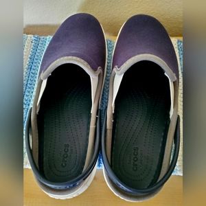 Crocs Canvas with strap.